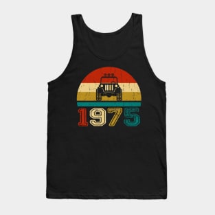 Vintage Jeep 1975 Birthday Jeep Gift Tank Top